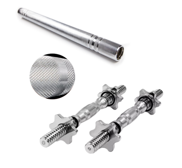 Набор гантельных грифов с соединительным коннектором AMETIST 40 см. (посад. диаметр 25 мм.) металл